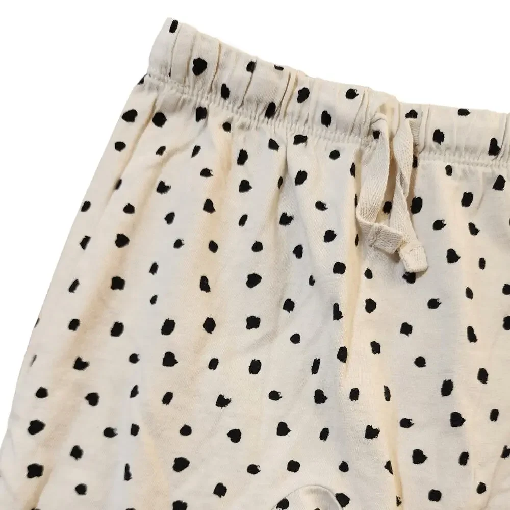 H&M Cotton Jersey Pants in Polka Dot Print